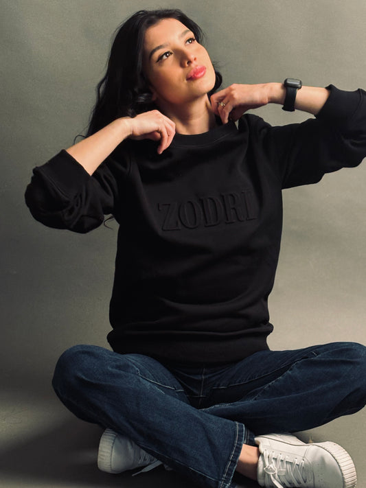 Black Crew-Neck